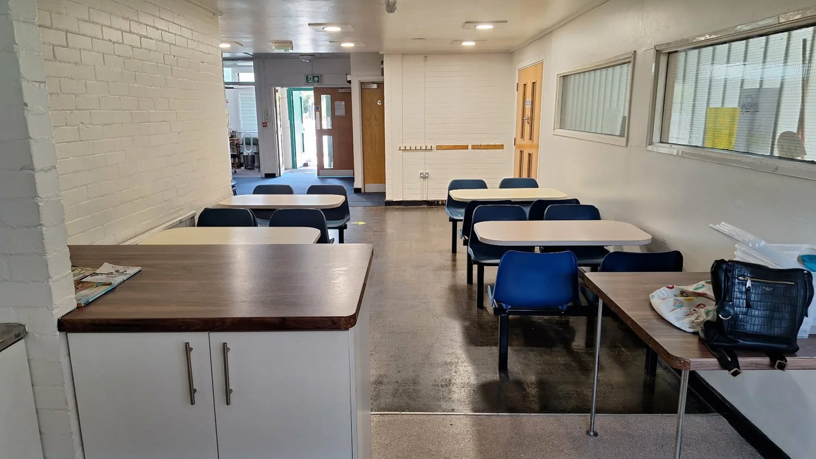 The tea and kitchen area at West Acton Community Centre